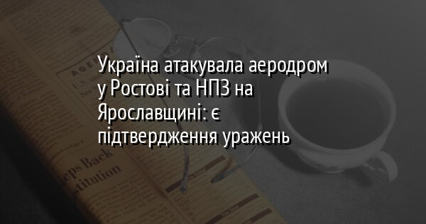 Україна атакувала аеродром у Ростові та НПЗ на Ярославщині: є підтвердження уражень