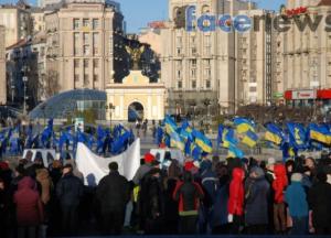 1+1: Акции против Яценюка под Верховной Радой