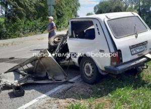 У Росії танк із неадекватним екіпажем розчавив легкове авто (фото)